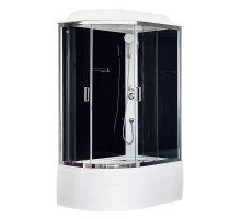 Душевая кабина Royal Bath RB 8120BK5-BT-CH 120х80 см, с прозрачными стеклами, правосторонняя