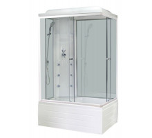 Душевая кабина Royal Bath RB 8100BP3-WT 100х80 см, с прозрачными стеклами , левосторонняя