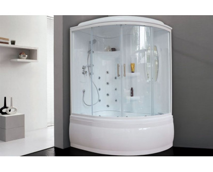 Душевая кабина Royal Bath RB 150ALP-T 150х100 см, с прозрачными стеклами, левосторонняя