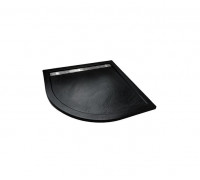 Душевой поддон WeltWasser WW TRR  90 STONE-BL 90х90 см черный с сифоном