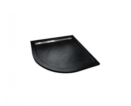 Душевой поддон WeltWasser WW TRR 100 STONE-BL 100х100 см черный с сифоном