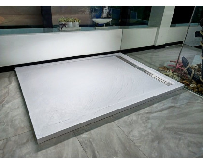 Душевой поддон WeltWasser WW TRS 14080 STONE-WT 140х80 см белый с сифоном