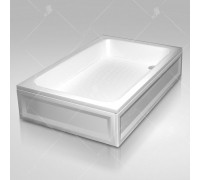 Душевой поддон RGW B/CL-S-A 80x100 см, прямоугольный, акриловый, белый