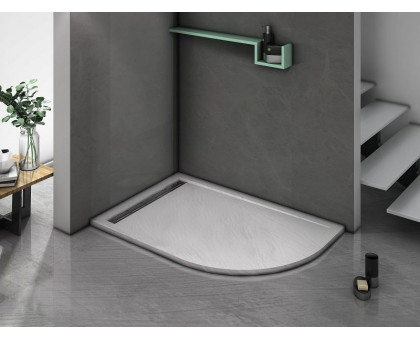 Душевой поддон WeltWasser WW TRR 12080 STONE-WT L 120х80 см белый с сифоном