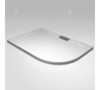 Душевой поддон RGW GWS-41L 90x120 см, асимметричный, мраморный, белый