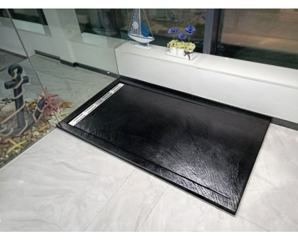 Душевой поддон WeltWasser WW TRS 12090 STONE-BL 120х90 см черный с сифоном