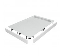 Душевой поддон RGW STM-W 80x100 см, прямоугольный, искусственный камень, белый (Комплект)
