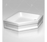 Душевой поддон RGW BT/CL-S-A 80x80 см, трапеция, акриловый, белый