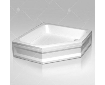 Душевой поддон RGW BT/CL-S-A 100x100 см, трапеция, акриловый, белый