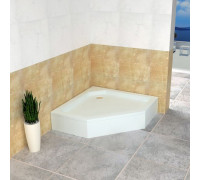 Душевой поддон RGW STYLE-TR 100x100 см, трапеция, акриловый, белый