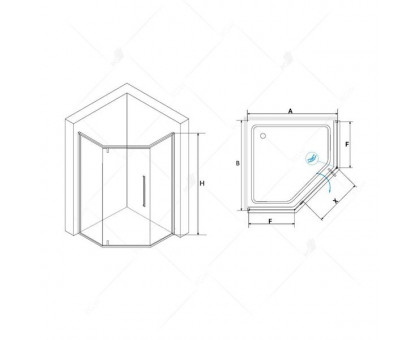 Душевой уголок RGW SV-81 90x90, прозрачное стекло