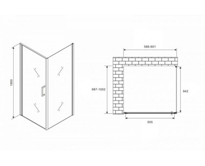 Душевой уголок ABBER Sonnenstrand AG04060-S100