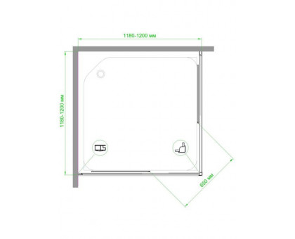 Душевой уголок Royal Bath RB HPD-C-CH 120х120 см, с матовыми стеклами