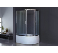 Душевой уголок Royal Bath RB 8120BK-C-CH 120х80 см, с матовыми стеклами, левосторонний