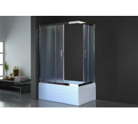 Душевой уголок Royal Bath RB 8120BP-C-CH 120х80 см, с матовыми стеклами, левосторонний