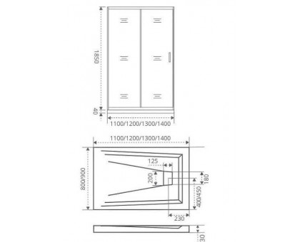 Душевое ограждение Good Door INFINITY WTW-TD-150-C-CH 150 см