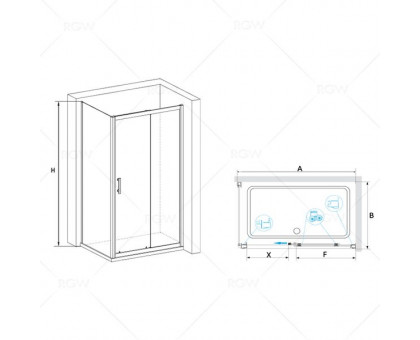 Душевой уголок RGW PA-145 80x100, прозрачное стекло