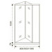 Душевое ограждение Good Door INFINITY SD-100-C-CH 100 см