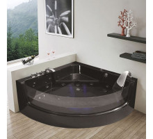 Ванна акриловая WeltWasser WW HB CONSTANCE 150 BL 150х150х59 с гидромассажем, черная